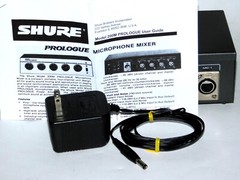 Shure Prologue 200M 4-Input Audio Mixer with AC Adapter & Manual
