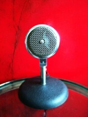 Vintage 1950’s DuKane 7A160 / Electro Voice 664 microphone LED lamp midcentury