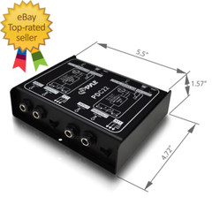 -PRO Premium Direct Injection Audio Box – Passive DI Unit Hum Eliminator W/ Inpu