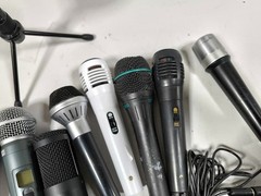 LOT OF 10 Various Brands & Models Microphone Used Working