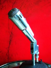 Vintage 1950’s DuKane 7A160 / Electro Voice 664 microphone LED lamp midcentury