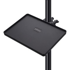 Microphone Stand Tray Holder Clamp On 22.00X16.50X2.00CM, Black