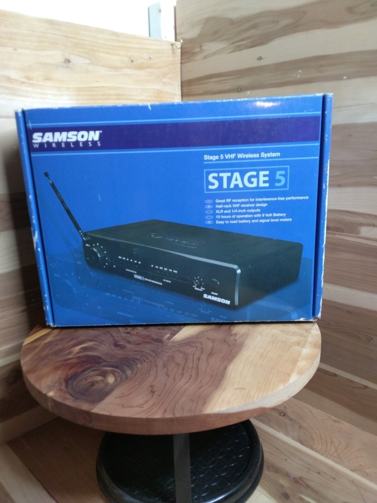 Samson Wireless Stage 5 VHF System VHF band SR5 Receiver Half Rack Design …
