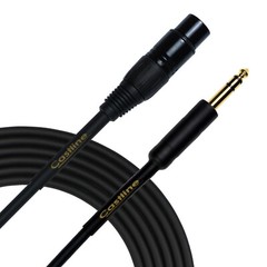 Castline Gold XLR Female to 1/4″ TRS Patch Cable Mogami Neglex 2549