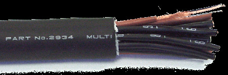 Mogami W2933-328-BLACK W2933 328 Black Wire Snake Cable 12pr 328ft