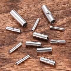 woshilaoDS 120 Pcs Non Insulated Butt Connectors, Uninsulated Splice…