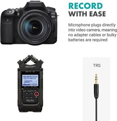 Movo DOM1 3.5mm TRS Lavalier Omnidirectional Condenser Microphone for Camera +