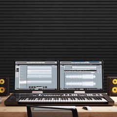 4 Pack Acoustic Wall Panels, High Density Noise Reduction Peel and Stick Panels