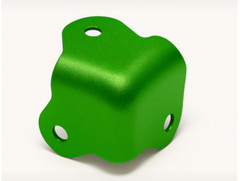 8x Green Ice Candy Metallic 3-Hole Steel Corners – DIY Amp & Rack Gear Hardware
