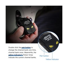 JOYO 2.4GHz Wireless Guitar System 4 Channels Rechargeable Audio Wireless Tra…