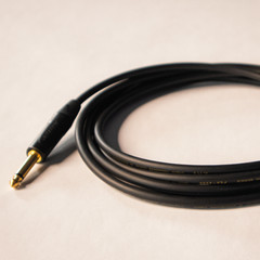 Super Noiseless Guitar & Instrument Cable TS – Handmade in the US – Black – 15ft