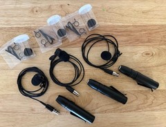 Shure Microflex MX150B/C-TQG Black Cardioid Condenser Lavalier Mic (lot of 3)