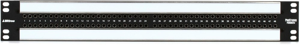 Bittree ProStudio PS96DB25F 96-point TT – DB25 Patchbay (2-pack) Bundle