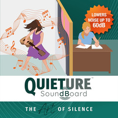 Quieture Acoustic Panels – 12 Sound Absorbing Fiberboard for Soundproofing