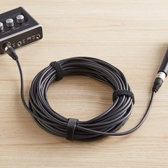50ft XLR Microphone Cable – Male to Female, All-Copper, Flexible PVC – Black