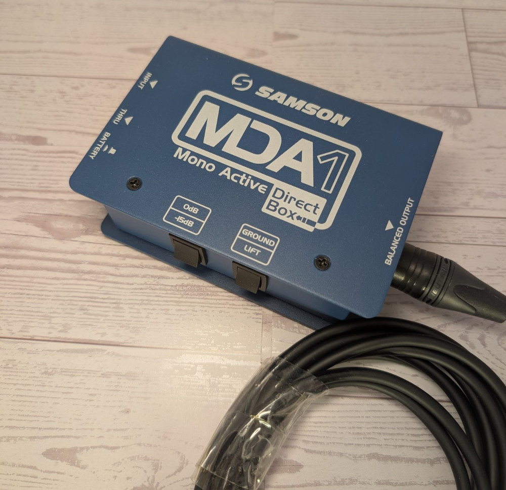 Samson MDA1 – NEW* Condition – Mono Direct Box with XLR Cable