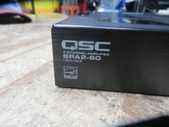QSC SPA2-60 2-Channel 60 Watt 100V Per Channel Power Amplifier TESTED