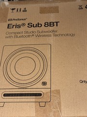 Presonus Eris Sub 8BT Compact 8″ Powered Active Studio Subwoofer Sub w/Bluetooth