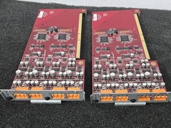 Lot Of Two Biamp Tesira Server IO SEC-4 4-Channel Analog Input Card 380-0650-90D
