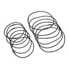 12Pcs Black Elastic Bands Replacement for Microphone Shock Mount High Absorption