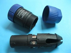 25 Pcs SPEAKON Compatible Audio Cable 4 Pole Male Connector Blue 5288