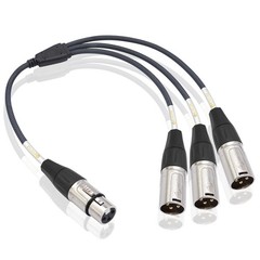 XLR 3 Way Splitter Cable, Devianl 1 Female to 3 Male XLR Split, Balanced Micr…