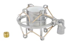 Silver Metal Shock Mount w/ Foam For Neumann U 89 i Condenser Studio Microphone