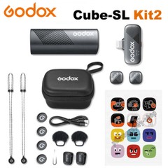 Godox Cube-SL Kit2 Wireless Lavalier Microphone System 2 Transmitter 1 Receiver