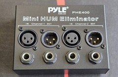 Pyle PHE400 2-Channel Hum Eliminator Dual Channel Analog XLR 1/4″ 20Hz-20kHz