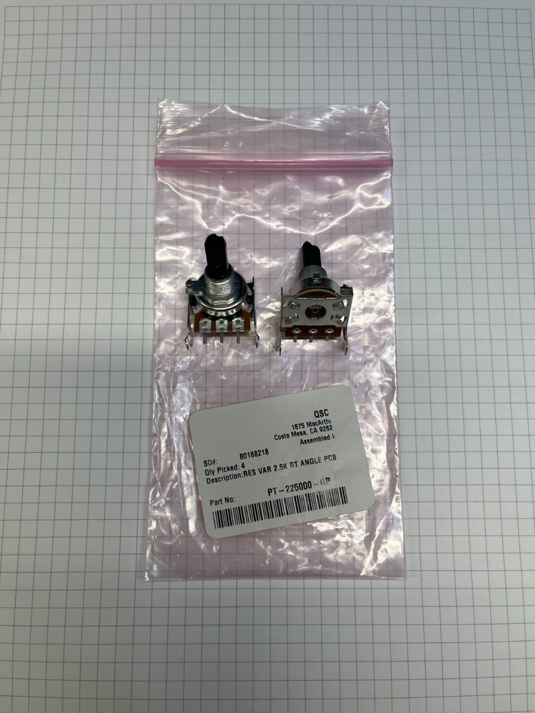 QSC PT-225000-GP Volume Control Potentiometer 2.5k QSC RMX Series **PAIR**