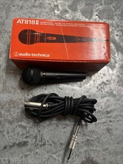 Audio-Technica AT 818 Microphone dynamic unidirectional + Cord + Box