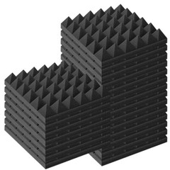 48- 96 PACK 12″X12″X2″ Acoustic Foam Panel Wedge Studio Soundproofing Wall Tiles