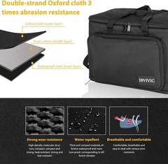 Protective 8-Slot Microphone Bag – Stylish Oxford Fabric with Removable Foam