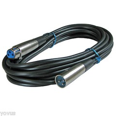 2 50FT XLR 3Pin Male to Female Mic Microphone Audio Cord Shielded Balanced Cable