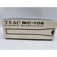 TEAC MC-106 Microphone Stands Pair OS Silver Vintage Made in Japan w/Box
