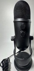 Blue Yeti USB Condenser Microphone Black w/ Stand & USB Cable Tested Working
