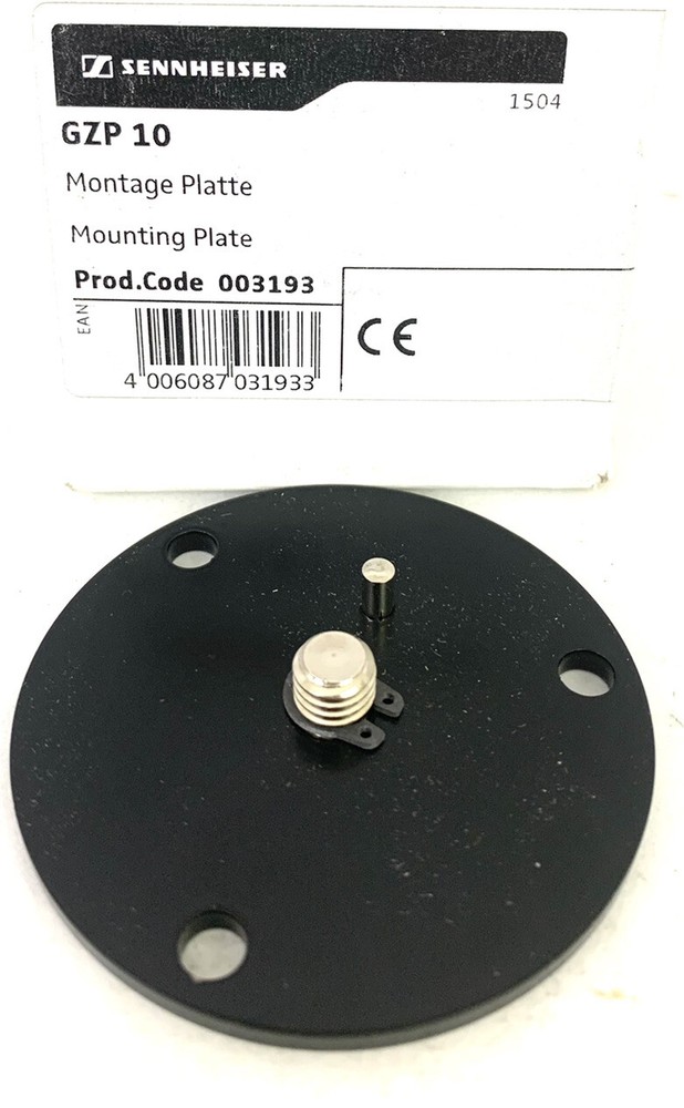 SENNHEISER GZP 10 MOUNTING PLATE Wall-/Ceiling Mountplate, black, 3/8“