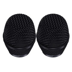 2 Pcs Microphone Mesh Grille Replacement Metal Cover For Performance Mic