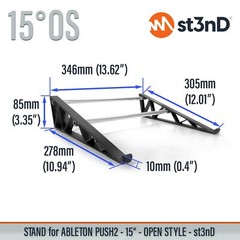 STAND for ABLETON PUSH2 – 15° Open Style – 3D printed- 100% Buyers Satisfaction