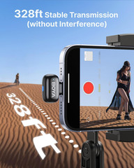 BOYA Mini 2 Wireless Lavalier Microphones for Iphone 15/16/17 & Android, AI Nois