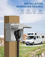50 Amp RV Power Outlet Box – 125V/250V NEMA 14-50R RV Outlet – 50 Amp 14-50R