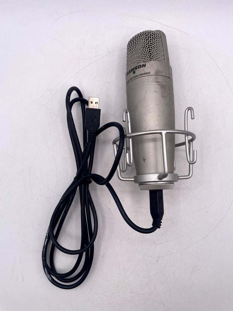 Samson C01U USB Studio Condenser Professional Microphone Silver 16-Bit 48kHz