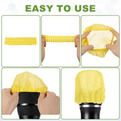 1Pcs Disposable Microphone Cover Mic Windscreen PodMic Covers, Blue