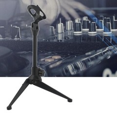 Mini Desktop Microphone Stand Tripod Adjustable Mic Holder Table Bracket
