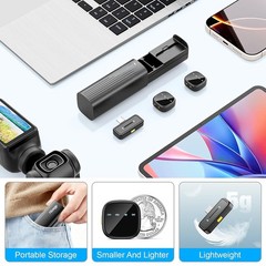 K26 AI Noise Reduction Wireless Lavalier Mic for iPhone 15/16/17 & Android