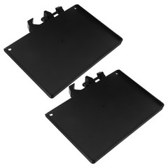 2 Pcs Desktop Microphone Holder Stand Mounting Plate Clamp-on Table