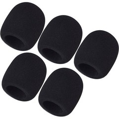 5 Pack Microphone Foam Cover Windscreen for Shure SM58 Beta58 PG58 Cover Black