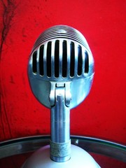 Vintage 1940’s Shure Brothers 55 Fatboy microphone Elvis w S-36 stand 55S 55SW 2