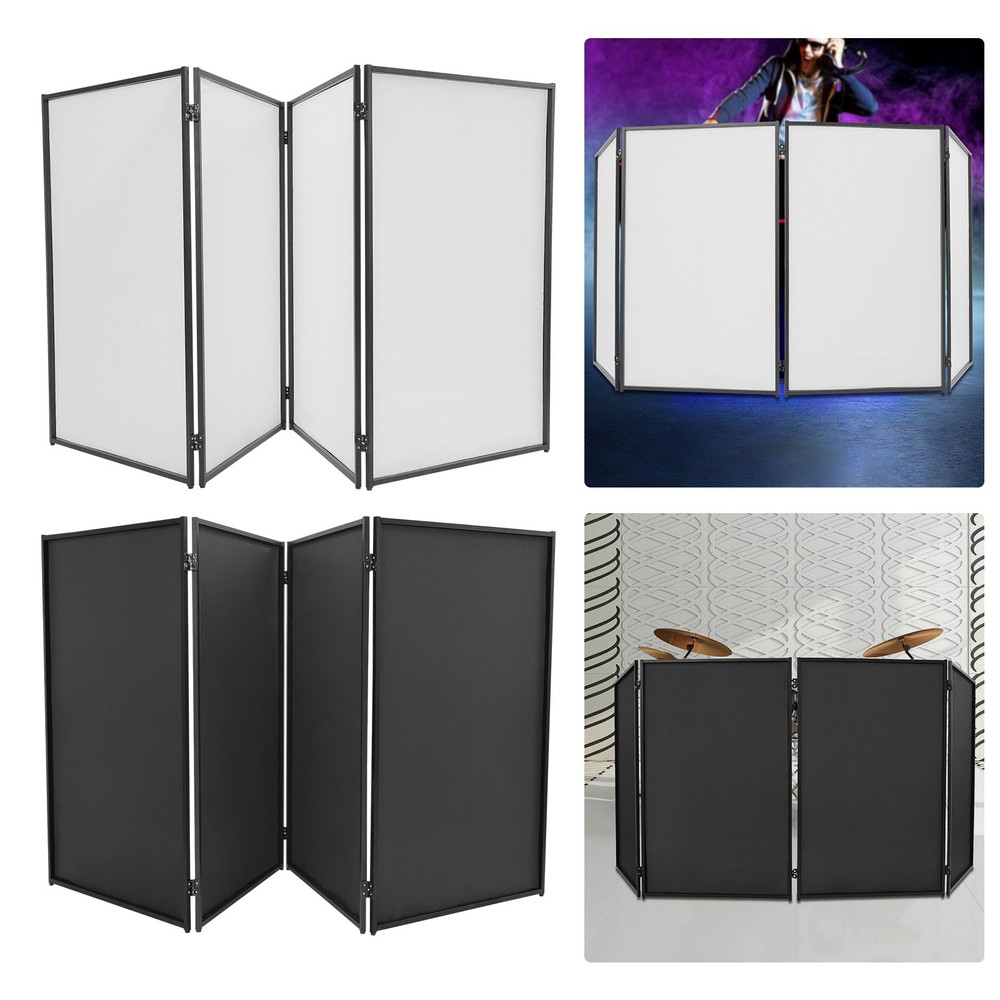 DJ Foldable Booth Panel Portable Facade Event Cover Screen Detachable w/ Bag