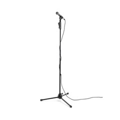 One-Hand Tripod Microphone Stand + Wireless Isolation Shock-Mount Clip Bundle